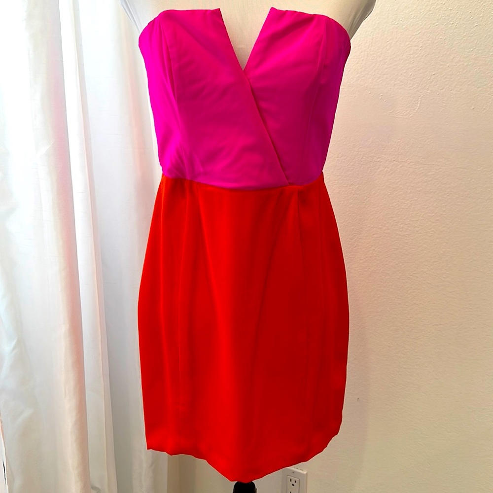 Never Worn Naven Two Tone Strapless Mini Dress sz M